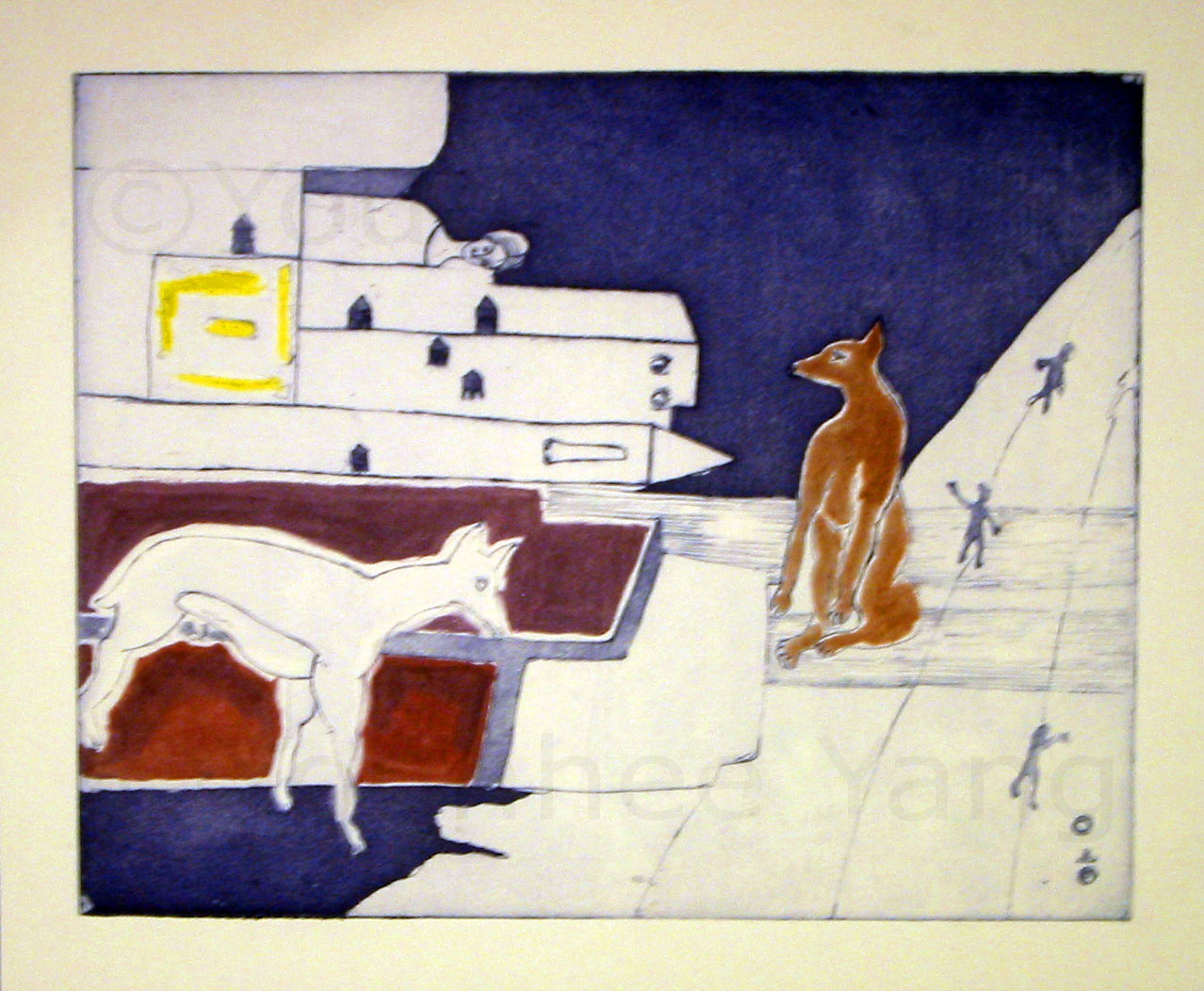 Jury and the City Colorprint on Paper 25x15cm