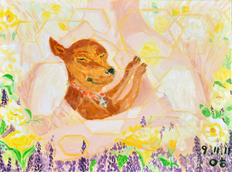 Jury in Gods Arms, 73x54 cm, Oil on Canvas, 2011